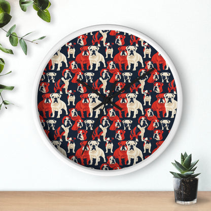 Bulldoggy Bliss Chomper Wall Clock