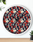 Bulldoggy Bliss Chomper Wall Clock