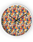 Bloom Pup Frenchietastic Splatter Wall Clock