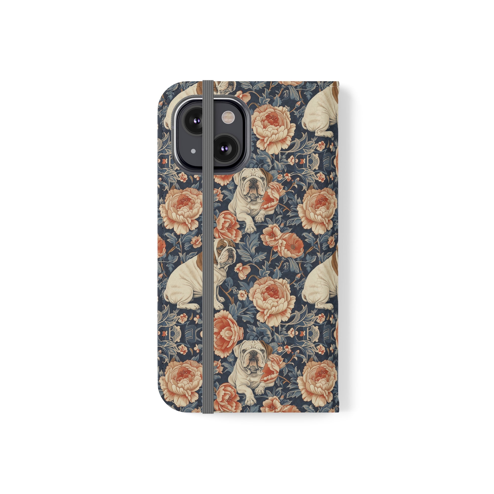 Blooming Bulldog Beauty Flip Cases