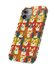 Corgi Chic Popart Pup Slim Phone Cases