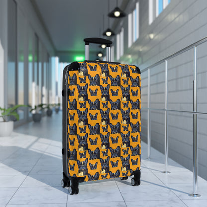 Frenchie Pawsitively Pawsome Peek-a-Boo Perfection Suitcase