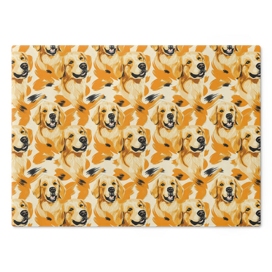 Golden Glitz 'n Glamour Woofwear Cutting Board