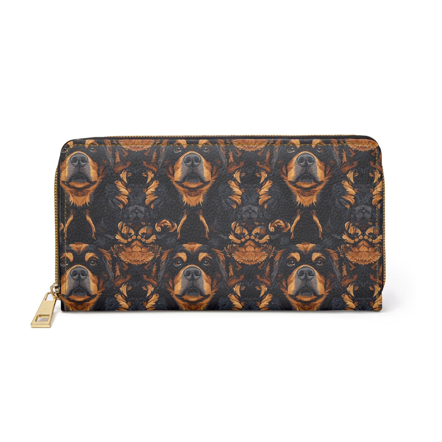 Modern Rottweiler Royalty Zipper Wallet