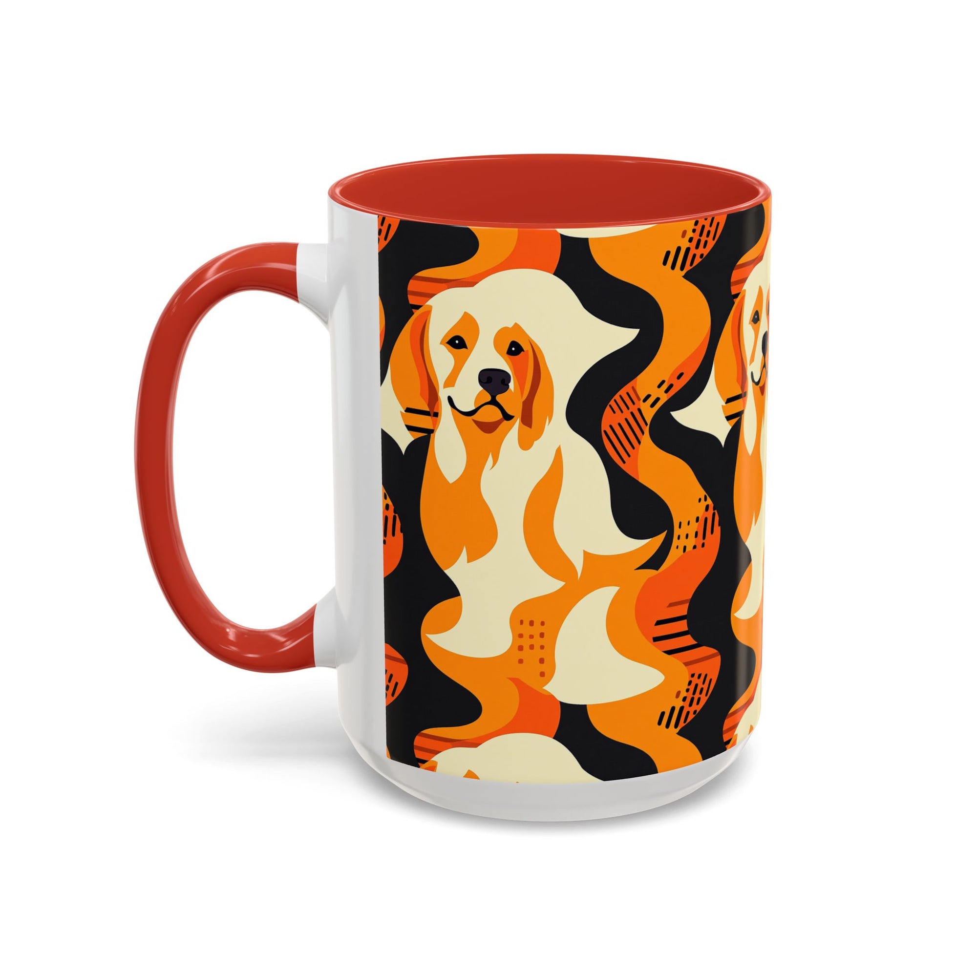 Golden Woof Abstract Glamour Accent Coffee Mug