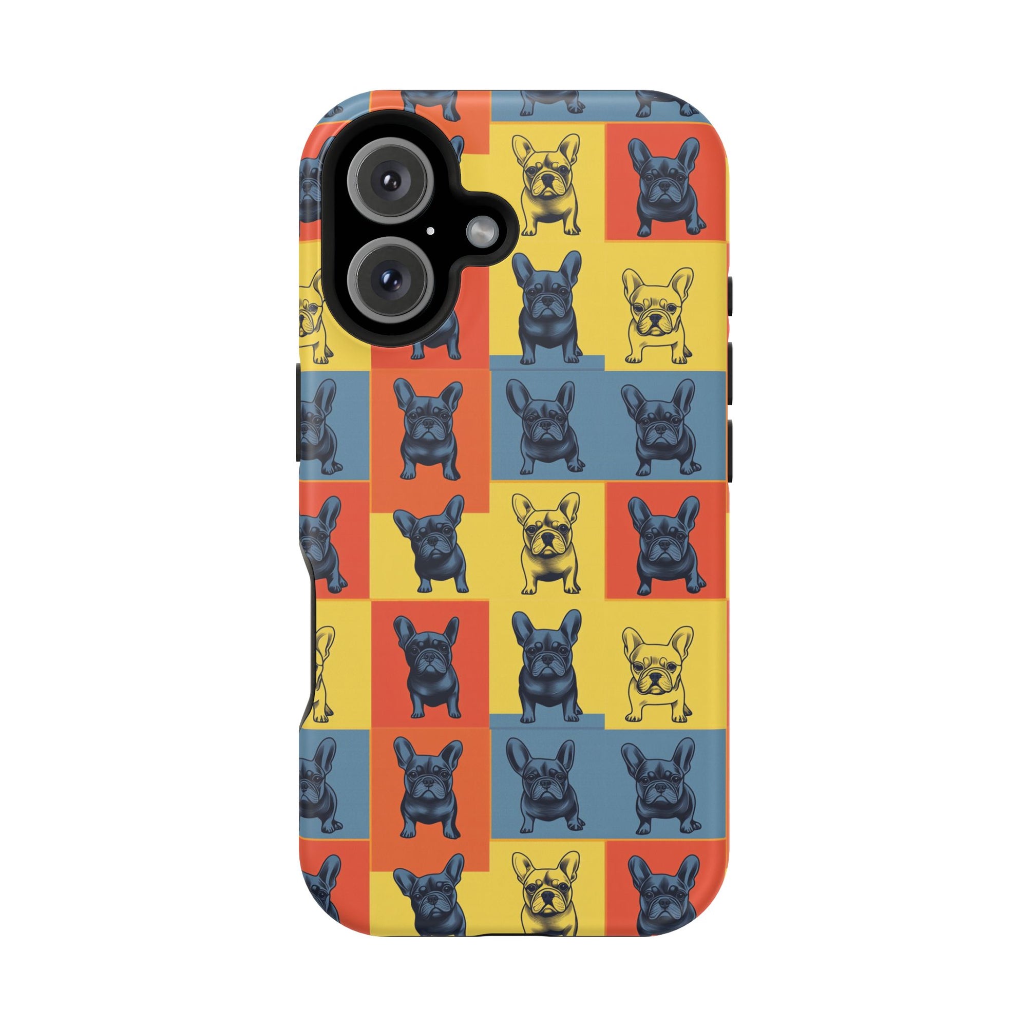 Frenchie Pop Art Pawfection Grid Magnetic Tough Cases