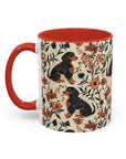 Blossoming Dachshunds Delight Accent Coffee Mug