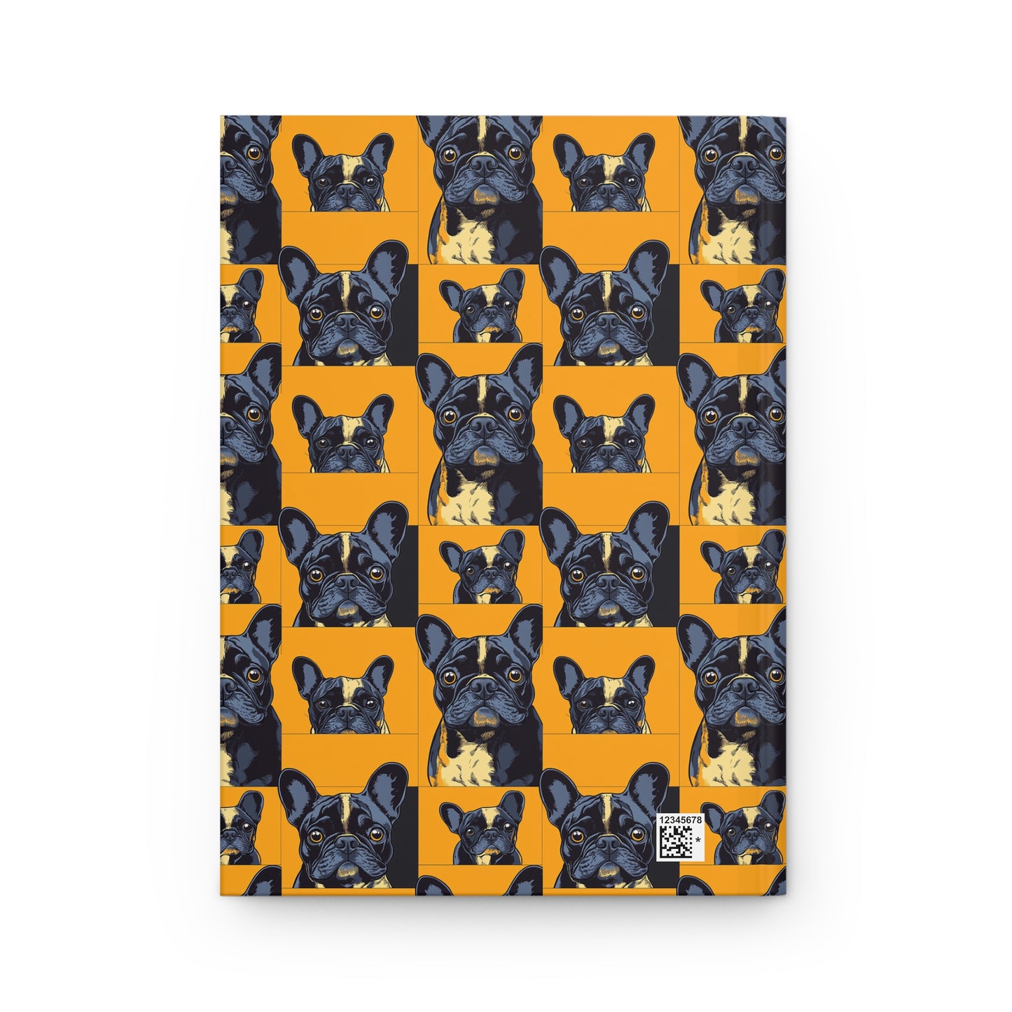 Frenchie Pawsitively Pawsome Peek-a-Boo Perfection Hardcover Journal Matte