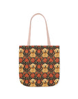 Golden Pawsatronic Tapestry Canvas Tote Bag