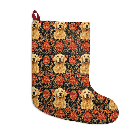 Golden Pawsatronic Tapestry Christmas Stockings