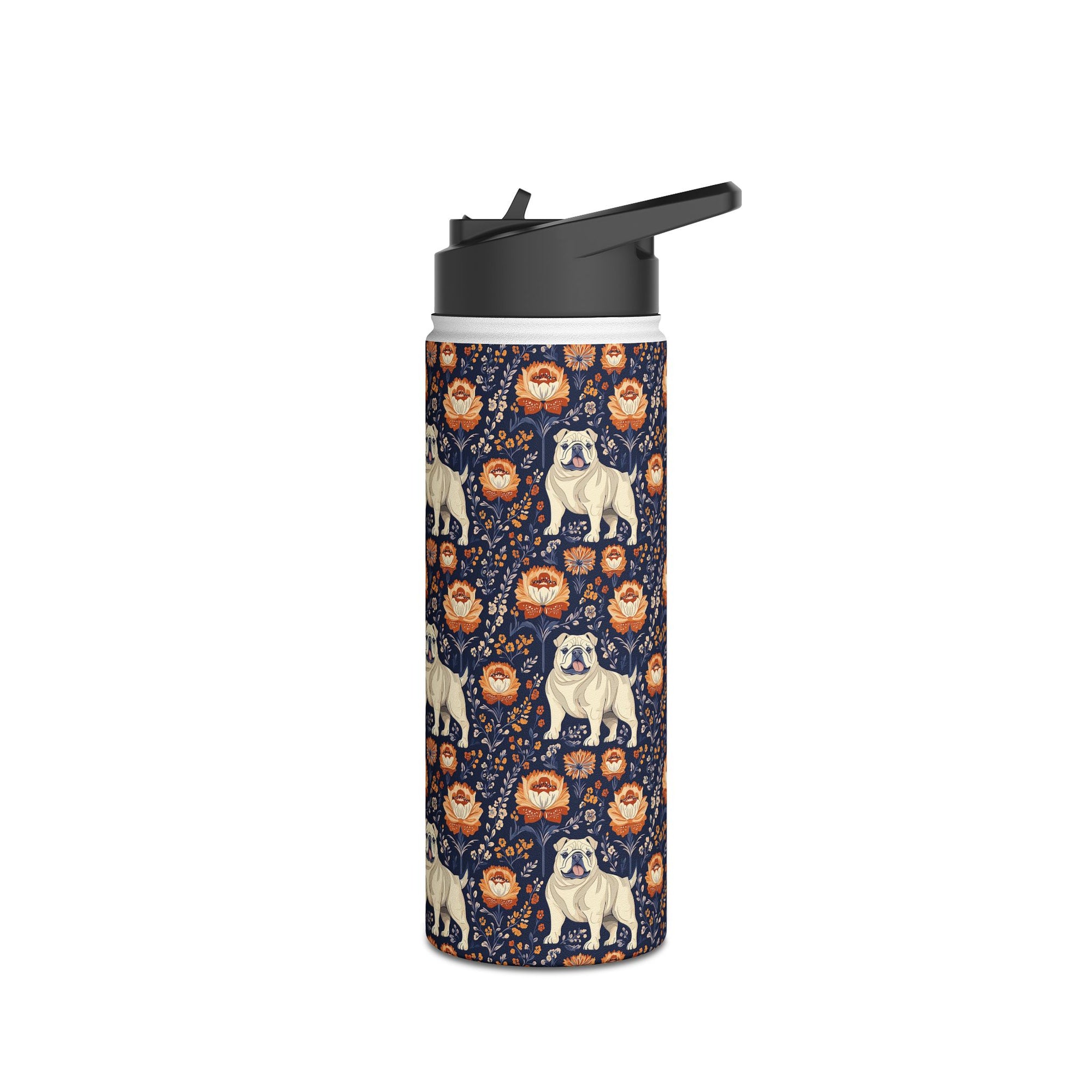 Bulldog Blossom Bonanza Stainless Steel Water Bottle