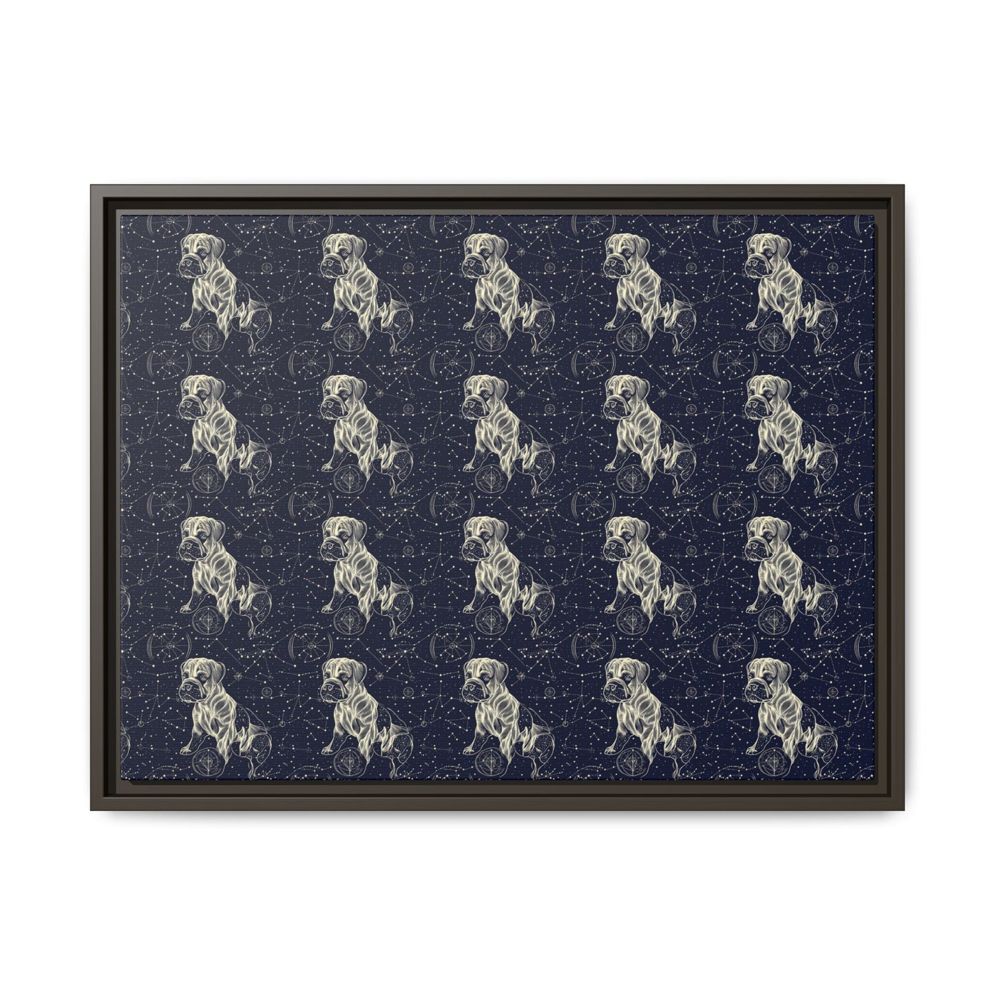 Celestial Boxer Bliss Matte Canvas, Framed