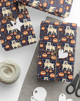 Bulldog Blossom Bonanza Wrapping Paper