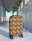 Frenchie Pop Art Pawfection Grid Suitcase