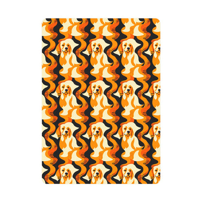 Golden Woof Abstract Glamour Postcards