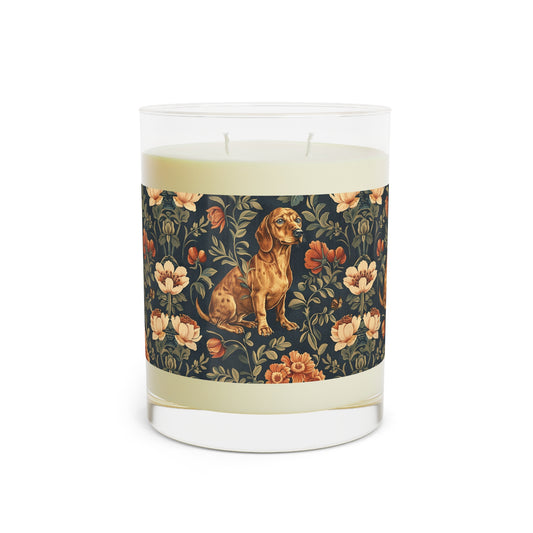 Dazzling Dachsund Blossoms & Foliage Scented Candle