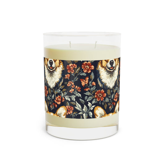 Floofy Corgi Blossom Blast Scented Candle