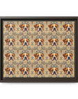 Bowtie Boxer Bliss Matte Canvas, Framed