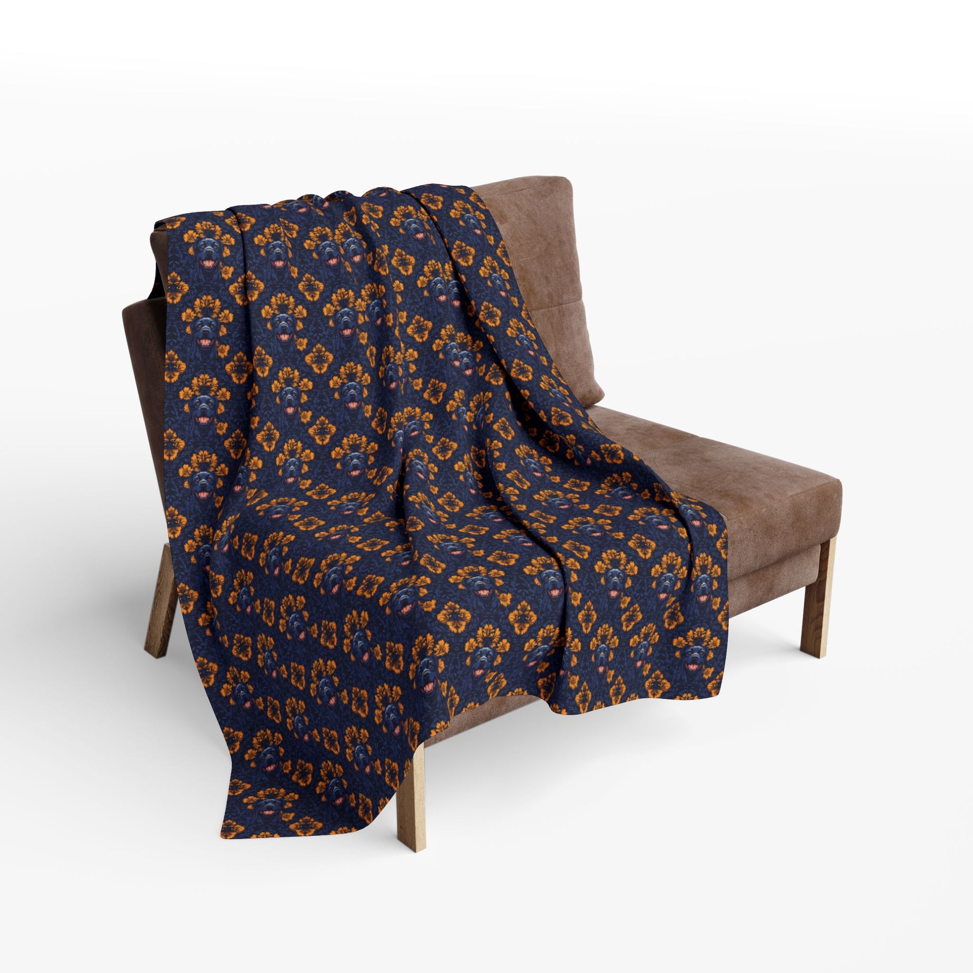 Royal Rottweiler Regalia Arctic Fleece Blanket