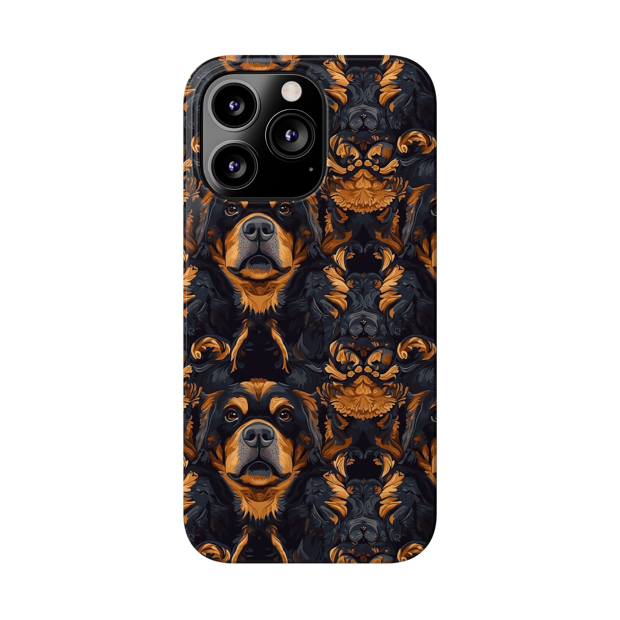 Modern Rottweiler Royalty Slim Phone Cases