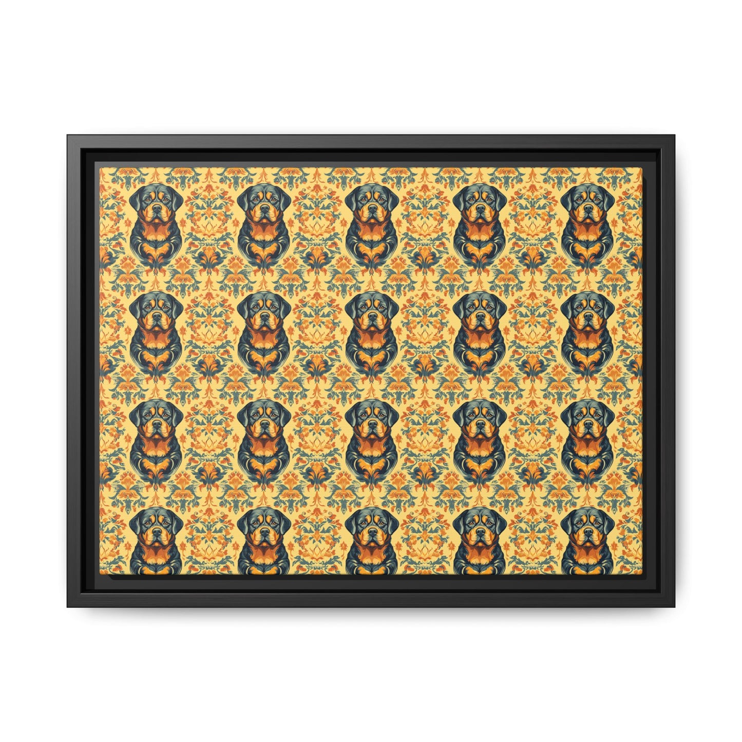 Royal Rottie Regalia Matte Canvas, Framed