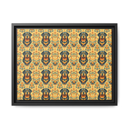 Royal Rottie Regalia Matte Canvas, Framed