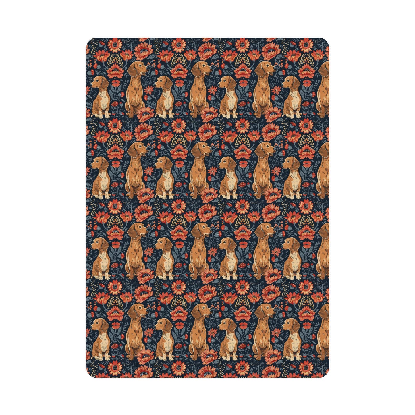 Floral Pawsome Dachsund Delight Postcards