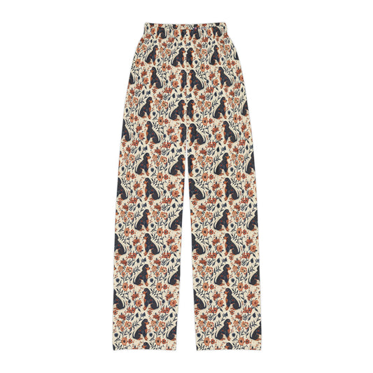 Blossoming Dachshunds Delight Kids Pajama Pants