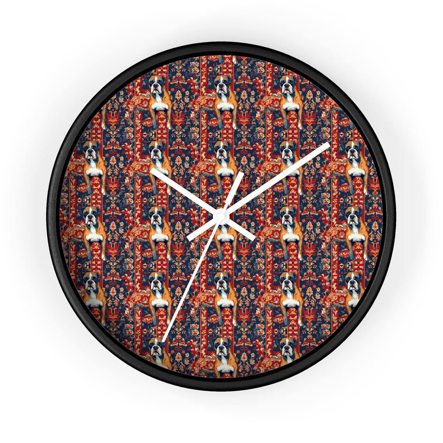 Boxer Blossom Tapestry Delight Wall Clock