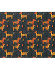 Dapper Dachshund Noir Glow Cutting Board