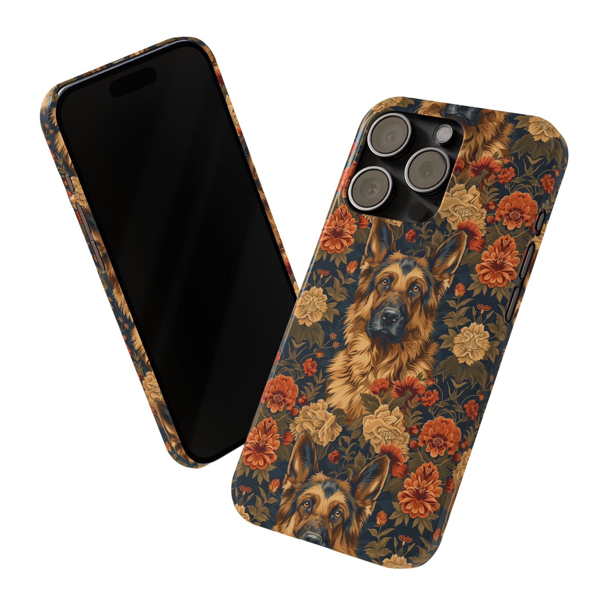 WhimsiWooly Shepherd Spritz Slim Phone Cases