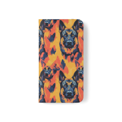 Impressionistic German Shepherds Flip Cases