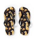 Golden Paws Floral Frenchie Flip Flops