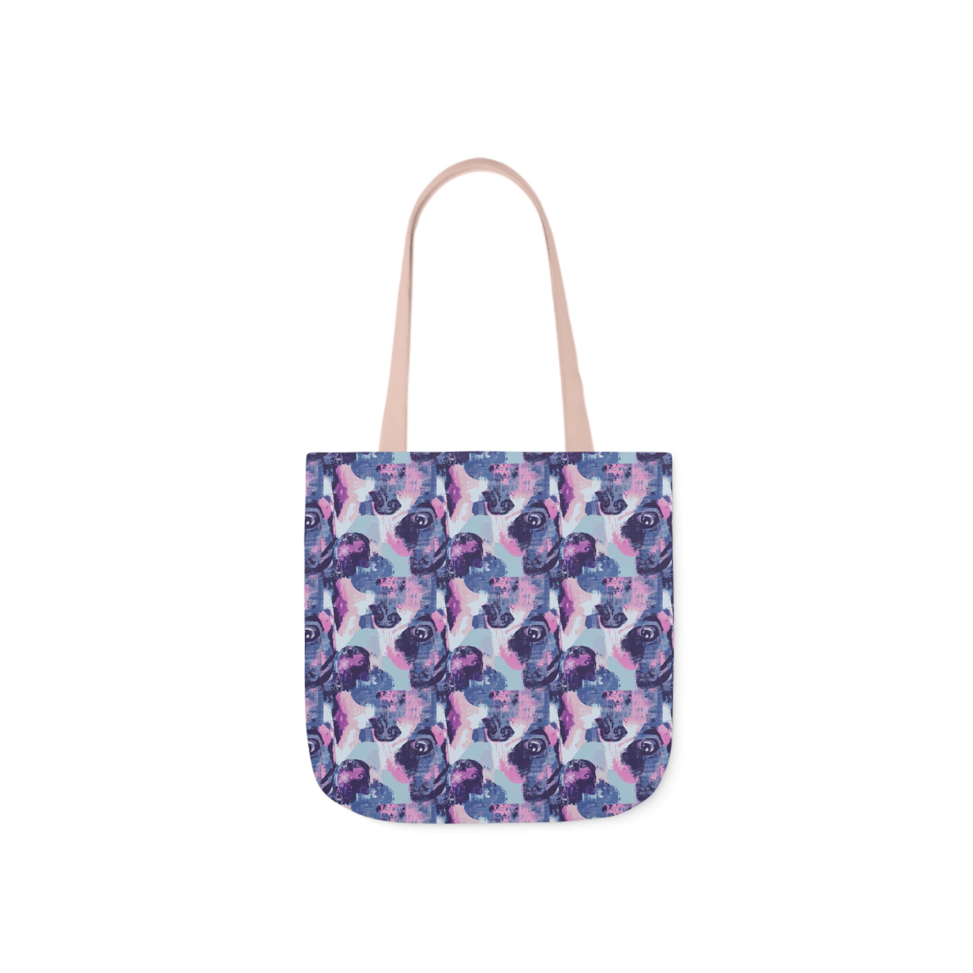 Funky Geometric Boxerista Canvas Tote Bag