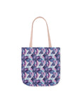 Funky Geometric Boxerista Canvas Tote Bag