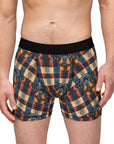 Pawsome Rottweiler Royalty Plaid Men's Boxers