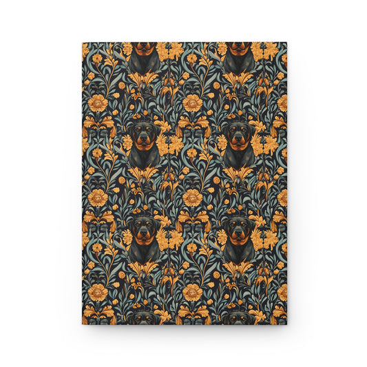 Ruffle Rottie Glamourific Hardcover Journal Matte