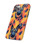 Impressionistic German Shepherds Slim Phone Cases