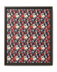 Bulldoggy Bliss Chomper Matte Canvas, Framed