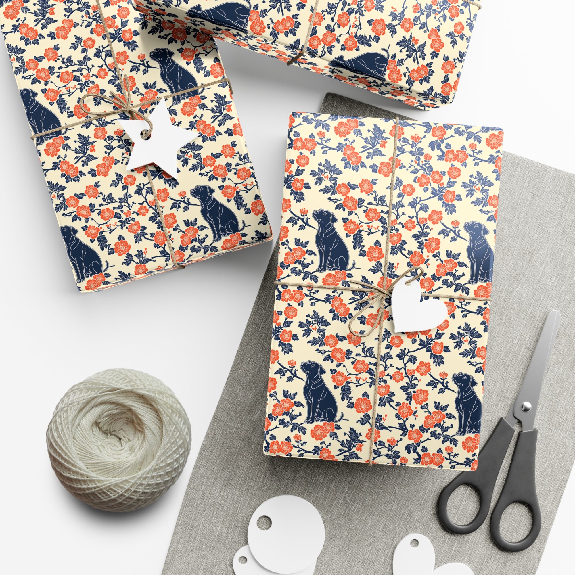 Bloomiful Lab Bouquet Gift Wrap Papers