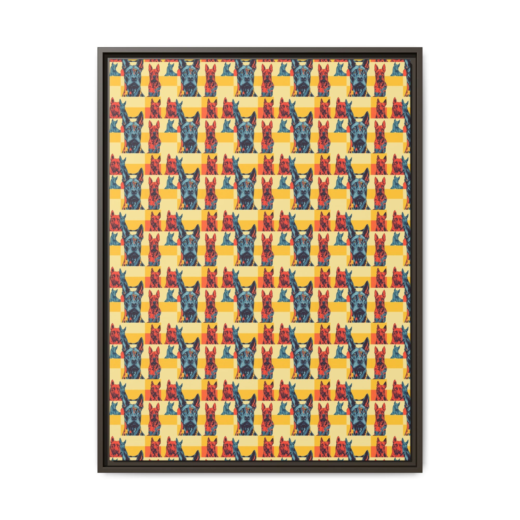 Dane-tastic Marvelous Mutt Mode Matte Canvas, Framed