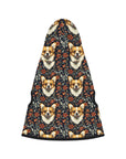 Floofy Corgi Blossom Blast Pet Hoodie