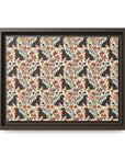 Blossoming Dachshunds Delight Matte Canvas, Framed