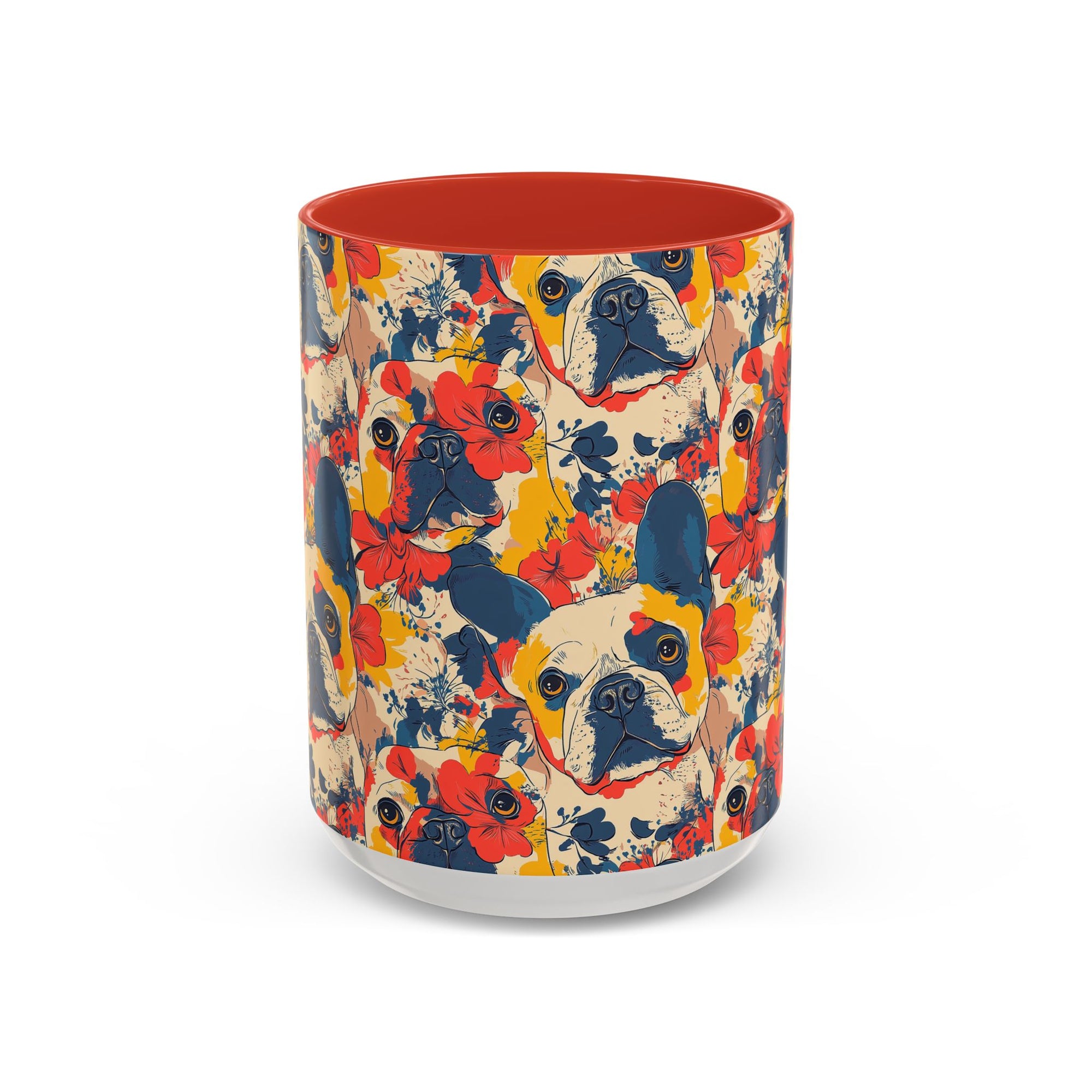 Bloom Pup Frenchietastic Splatter Accent Coffee Mug