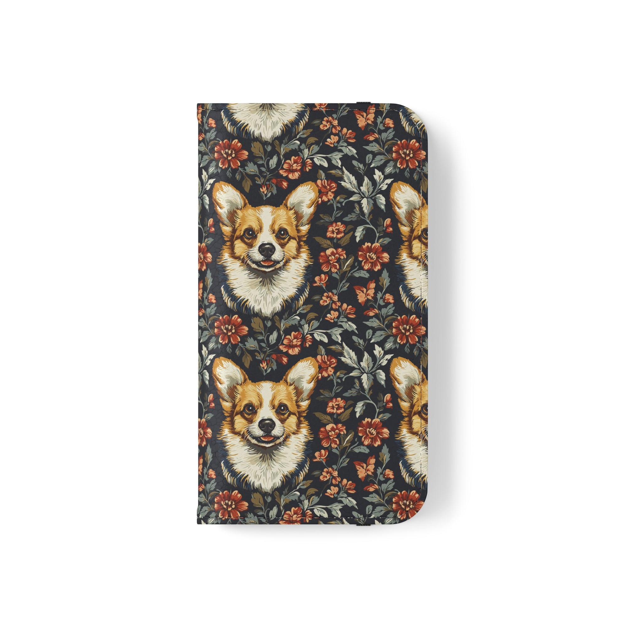 Floofy Corgi Blossom Blast Flip Cases