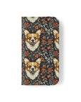 Floofy Corgi Blossom Blast Flip Cases