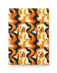 Golden Woof Abstract Glamour Hardcover Journal Matte