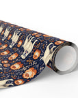 Bulldog Blossom Bonanza Wrapping Paper