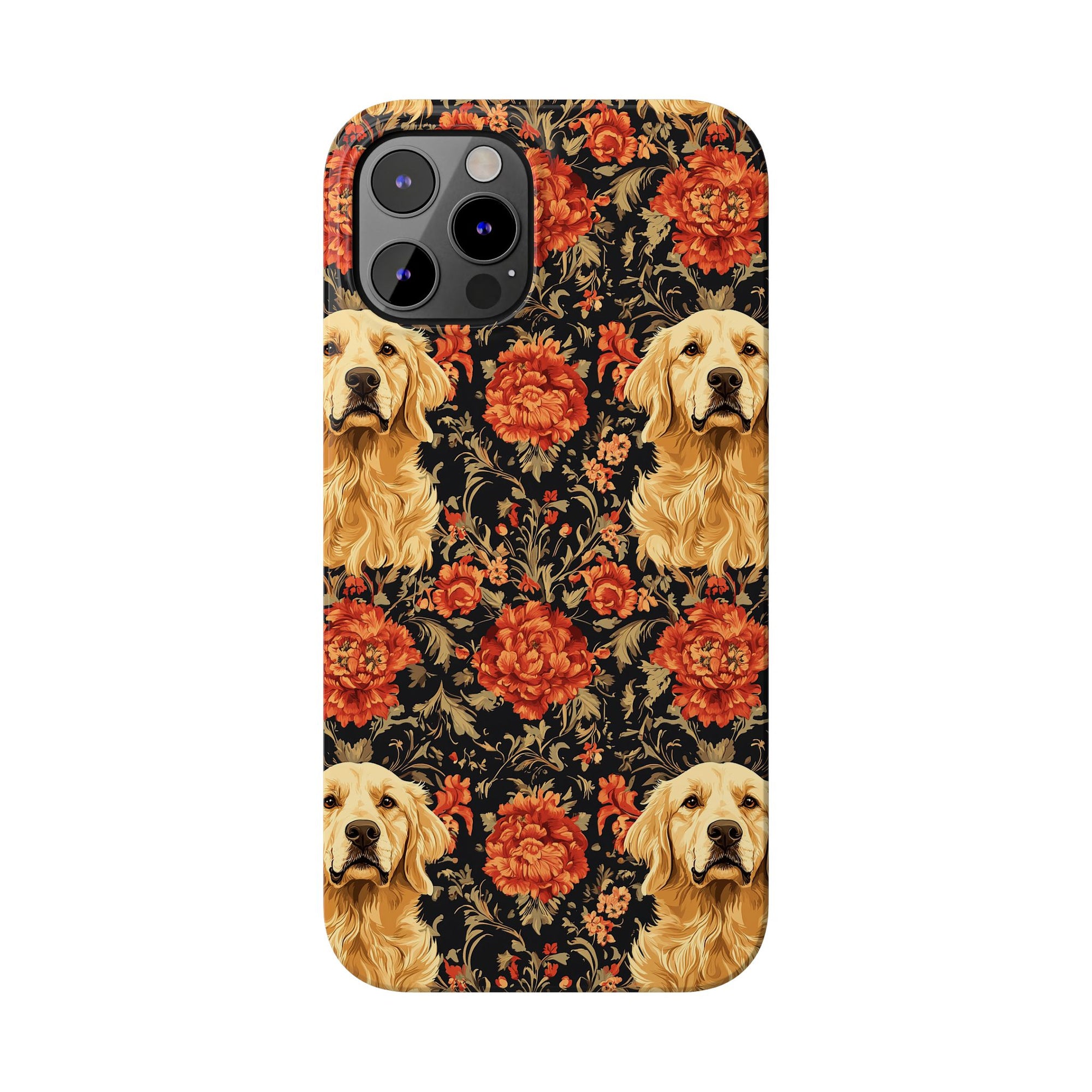 Golden Pawsatronic Tapestry Slim Phone Cases