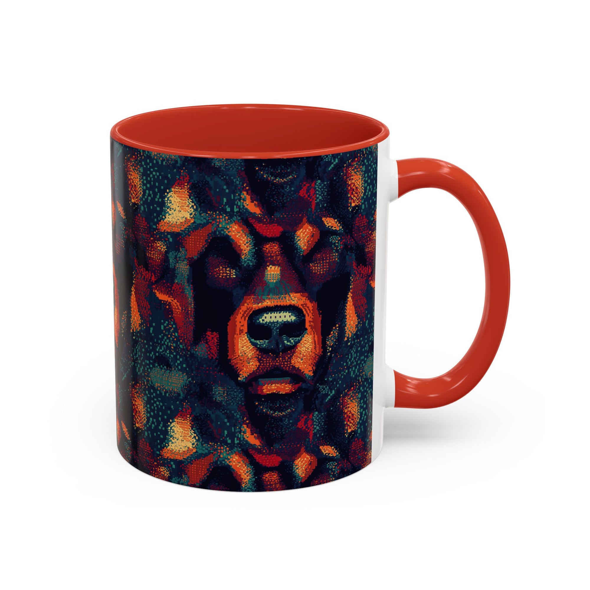 Rustic Rottie Charm Accent Coffee Mug